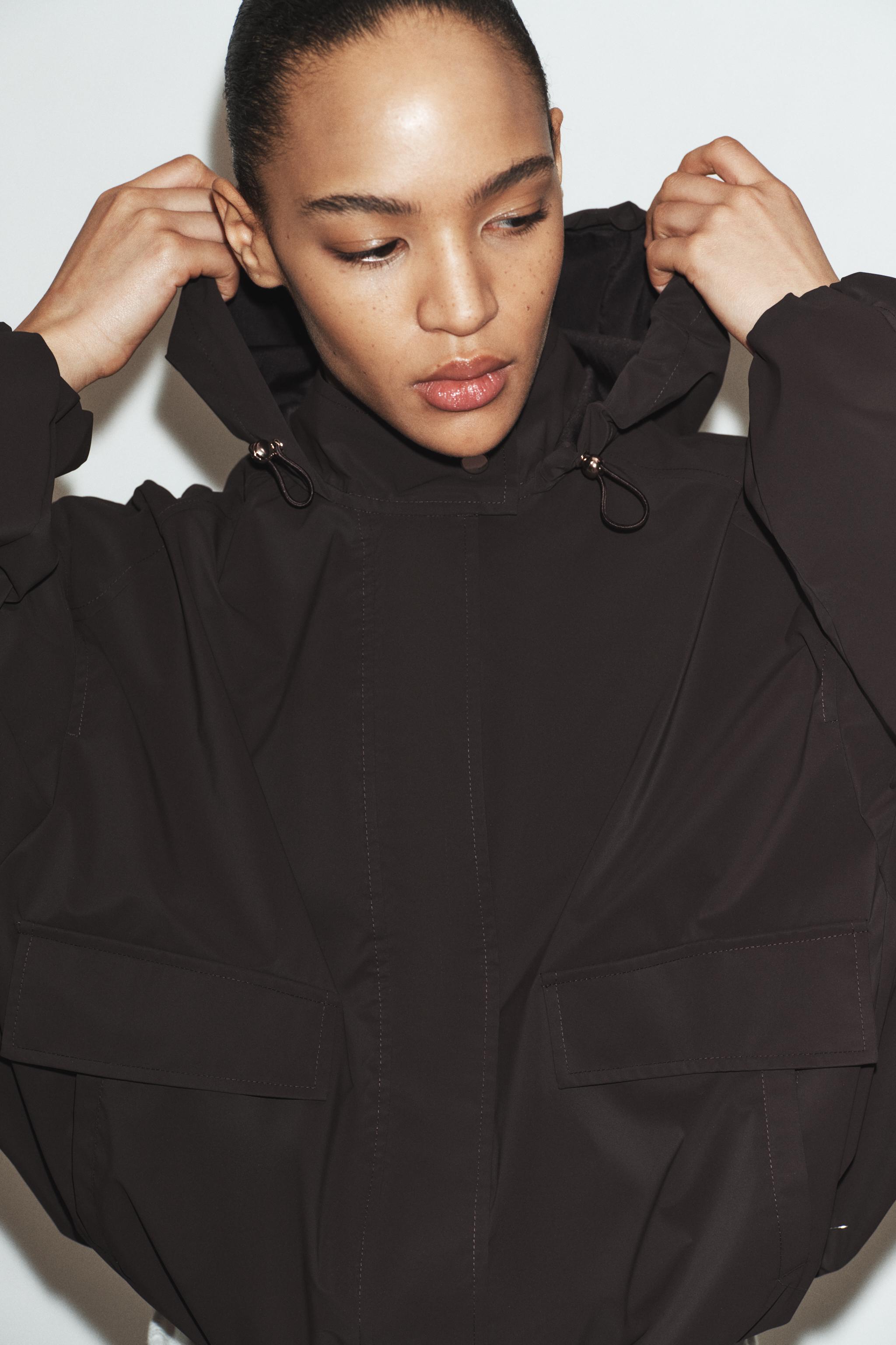 RUBBERIZED HOODIE JACKET